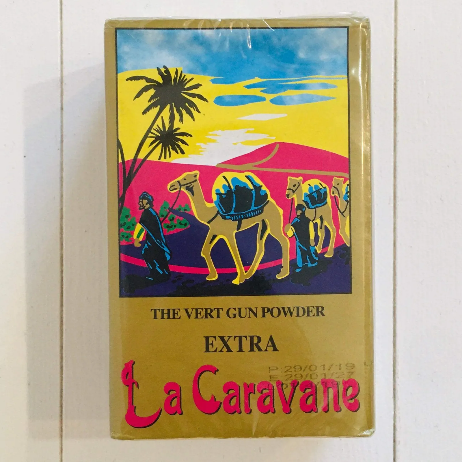 Boîte de 125g de thé vert marocain La Caravane