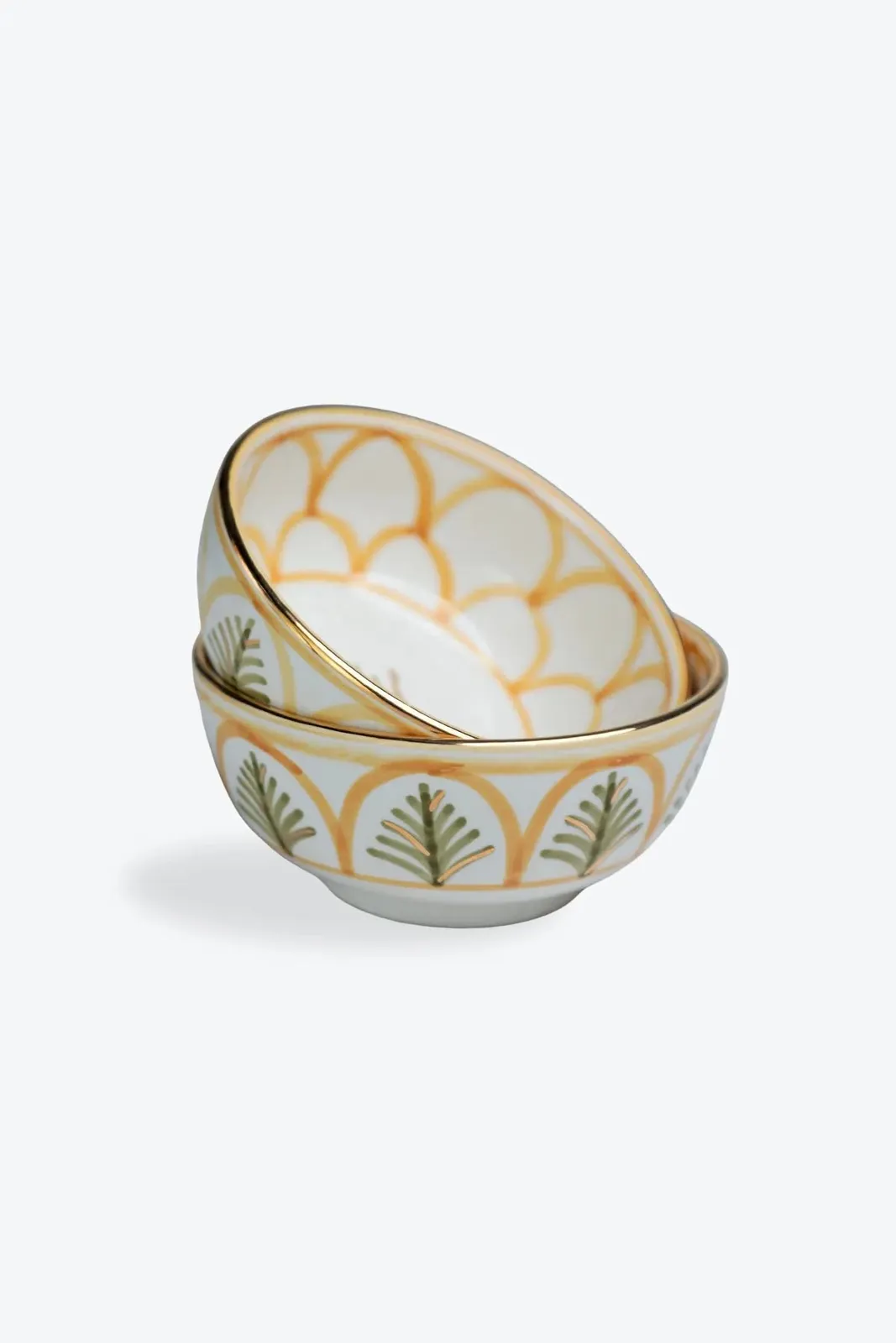 Petit bol bas en céramique artisanale marocaine de couleur naturelle